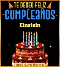 GIF Te deseo Feliz Cumpleaños Einstein